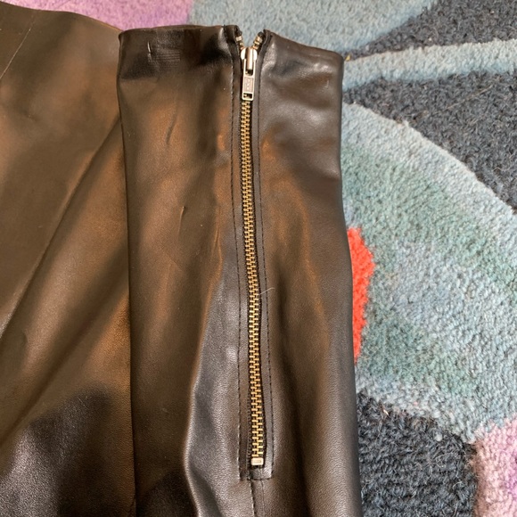 Plenty By Tracy Reese Pleated Leather Skirt - Picture 3 of 7